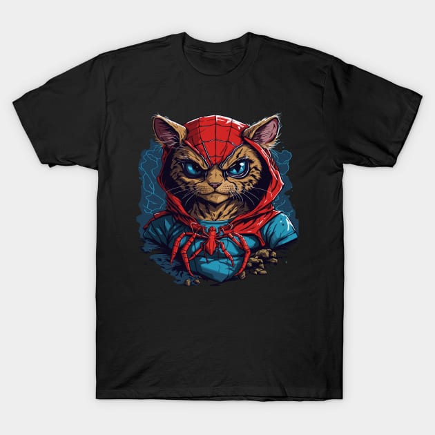 spider cat T-Shirt by Lug